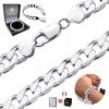 Silver Men' Bracelet 925 SILVER Diamond 6mm Gift