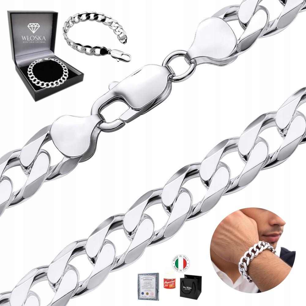 Silver Men' Bracelet 925 SILVER Diamond 6mm Gift