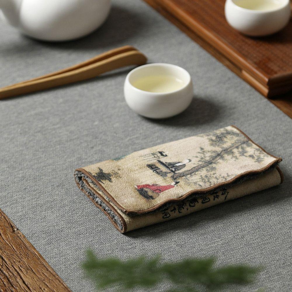 Painted Thick Table Cleaning Professional High-end Household Table Mats Tea Napkin Tea Towel Rag