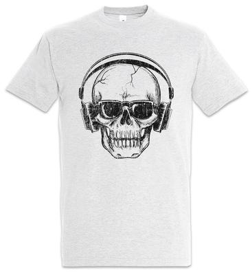 Headphones Sunglasses Skull T-Shirt Music Teacher Metal Rock Singer DJ Drummer