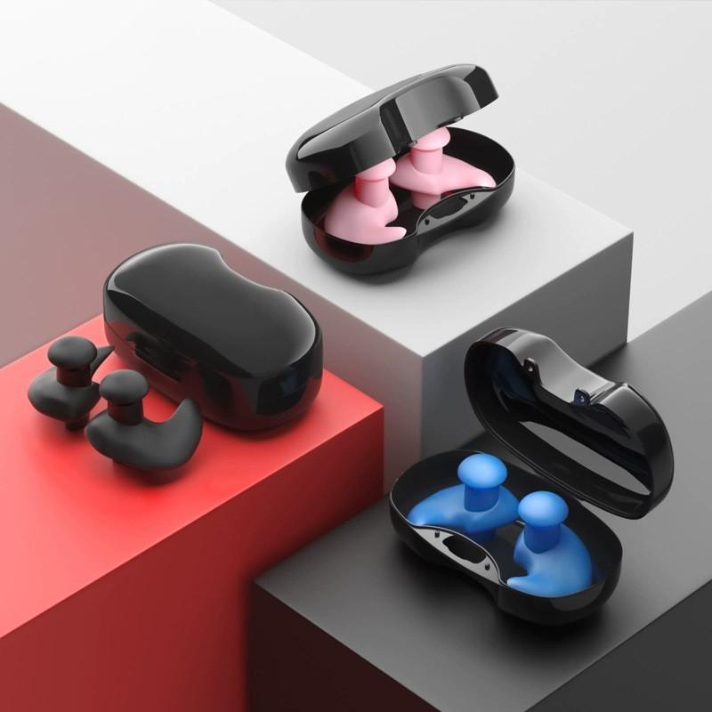 

Swimming Spiral Earplugs Sound Insulation Noise Reduction Waterproof Silicone Nose Clip Adult Soft Anti-choking