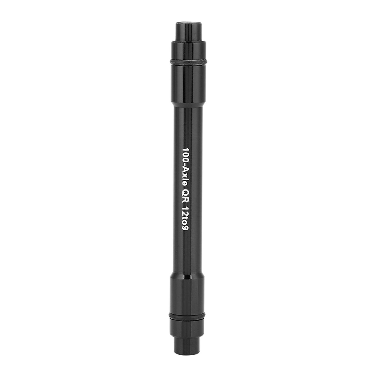Bike Thru Axle Hub Adapter 12mm to 9mm Quick Release Skewer Black