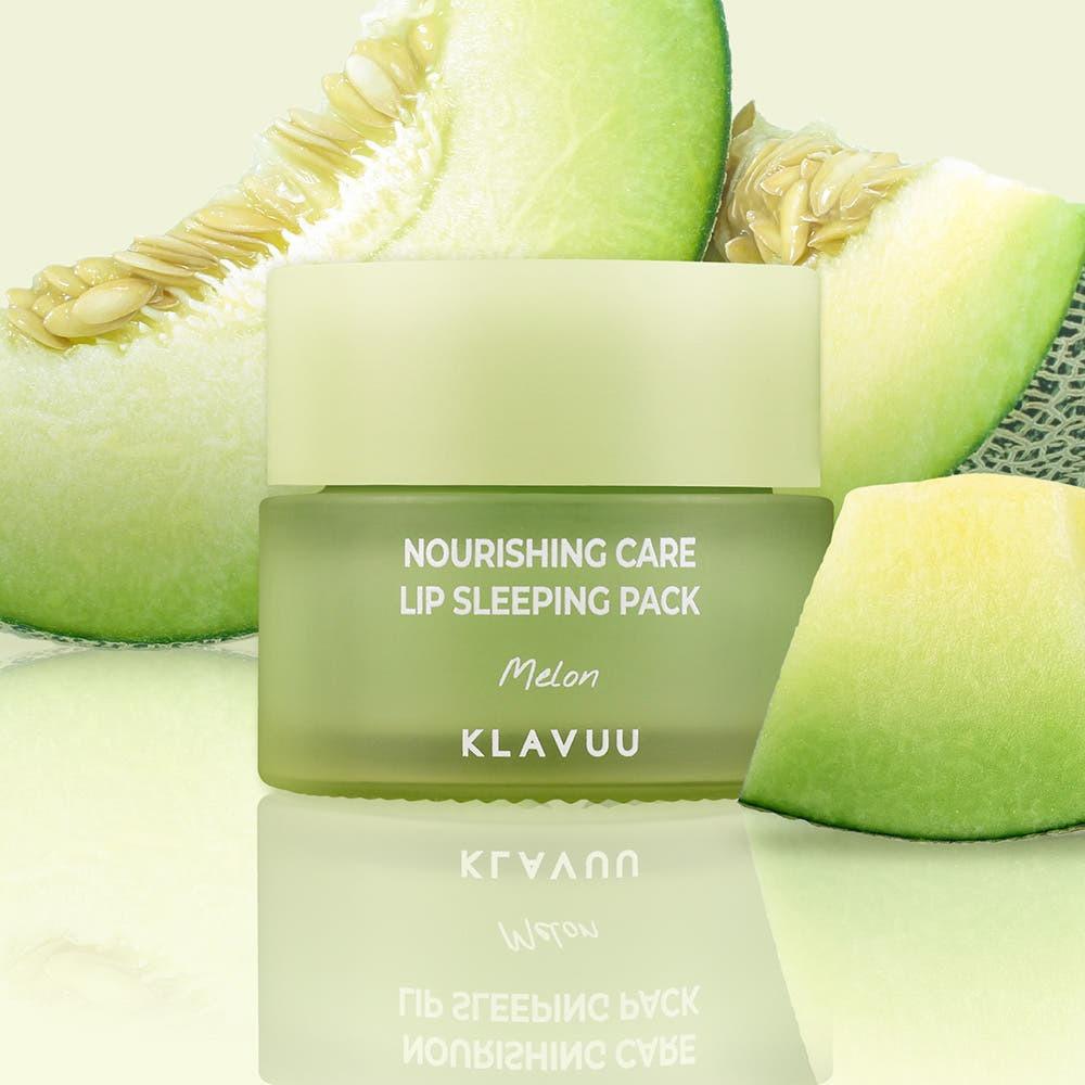 Klavuu Nourishing Care Lip Sleeping Pack Melon, Deep Moisture & Softening, 20g
