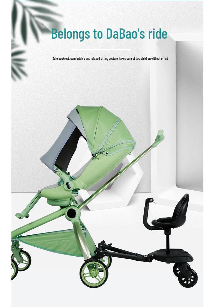 Cross-Border Dual Trailer Stroller for Kids