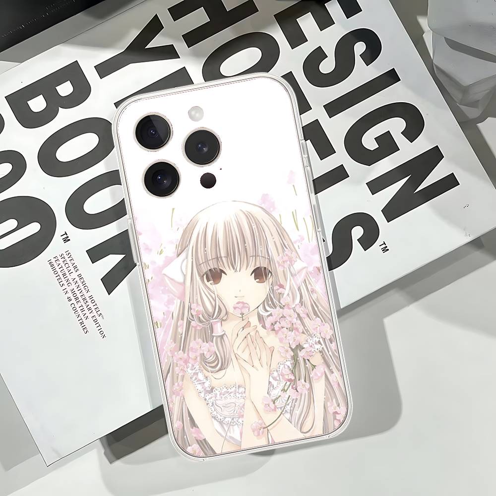 Cute Chobits Phone Case Soft Transparent Case For IPhone 17 16 15 14 13 12 11 Pro Max Mini Plus Cover Case
