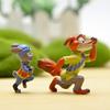 Zootopia Judy And Nick Resin Figurine Set For Gift And Decoration