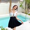 2024 Women's Korean Fairy Style Tummy-Control Backless One-Piece Push-up Swimsuit