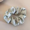 Solid Color High Elasticity Hair Tie with Leather Case for Women's Ponytails