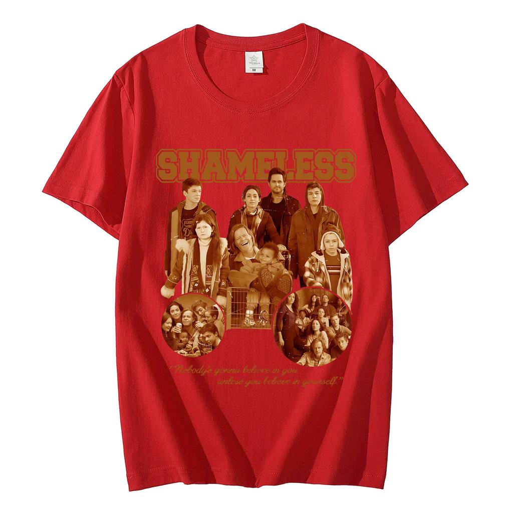 Limited TV Series Shameless Graphic T Shirts Fashion Vintage Short Sleeve Tshirt High Quality Cotton Oversized Tshirts Unisex