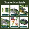 Non-Toxic Dinosaur Track Electric Dinosaur Car Mountain Road Rail Kids Puzzle Playful Toy Emit Light Children Christmas Birthday Gift