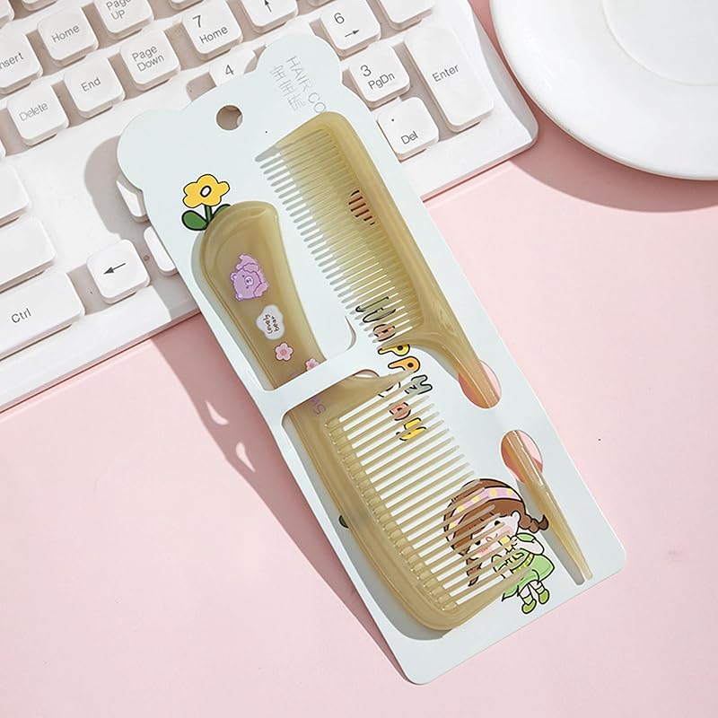 Small Cute Hair Comb,2 Piece Mini Hair Comb Set Toddler Combs For Girls Boys Kids Fine Tooth Comb Rat Tail Comb Detangling Hairdressing Styling Combs