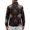 Men's Loose Casual 1/4 Zip Sweatshirt Fashion Printed Long Sleeve Top With Pockets