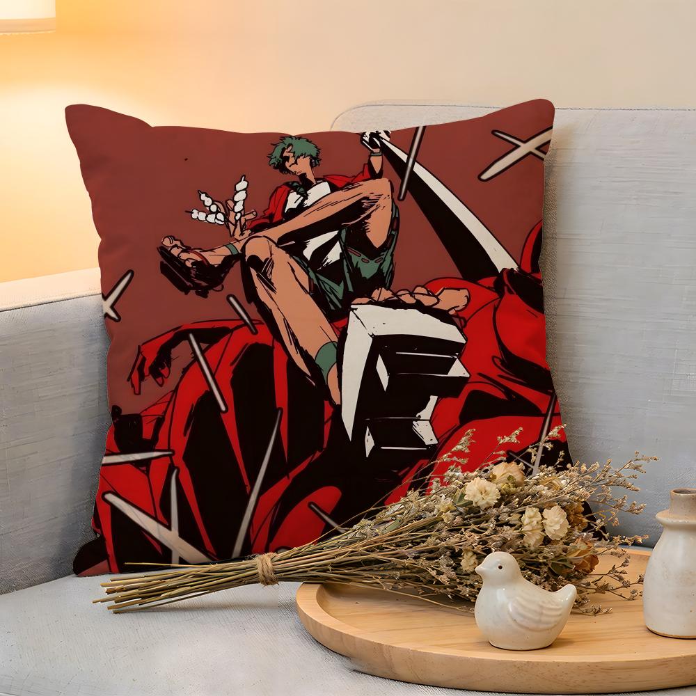 Cushion Cover Linen SkinFriendly Soft Decorative Case for Sofa Home Decor Samurai Champloo Pillow Cover