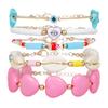 Bohemia Beach Style Turquoise Shell Bead Bracelet Handmade Gift For Men Women