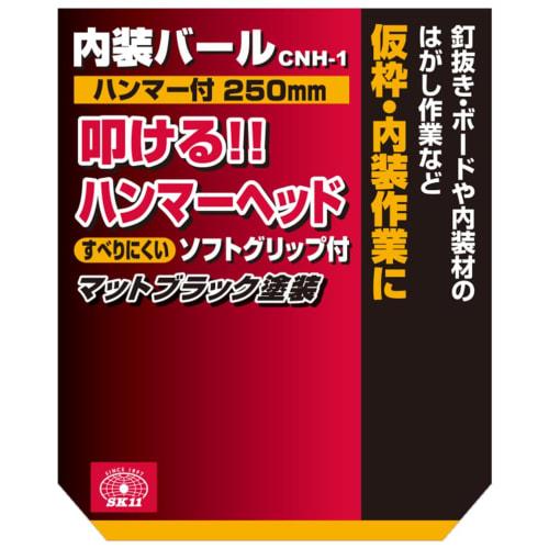 SK11 (SK11) Interior Crowbar with Hammer Head, 250mm, CNH-1