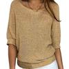 Women's Plus Size Knitwear, Solid Color for Fall and Winter