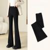 Womens Thickened Flared Pants With High Waist For Casual Office Wear