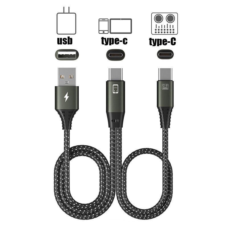 

Otg Adapter Cable Data Charging Cord Type-c Audio Converter Cable For Microphone Live Sound Card 1.5