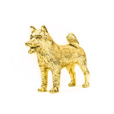 Alaskan Malamute 22 Karat Vergoldet Hergestellt in England Kunst Hundefigur Sammlung