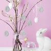 Cartoon Easter Bunny Pendant Mold Cute Drop Glue Plaster Mold  Happy Easter Decor