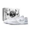 Big Monster Lab, Pantofi de Skateboard Waveband cu Top Jos Bărbați Gri Alb 355152-106(Echipa445-)