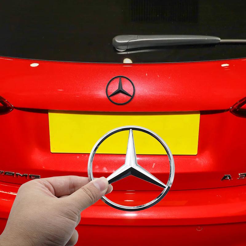 For Benz S-ss W6 1Pcs ABS Car Rear Decal Trunk Emblem Sticker Mercedes Benz Replace Accessories For W204 W222 W205 W177 X253 W212 W213 W176 W203