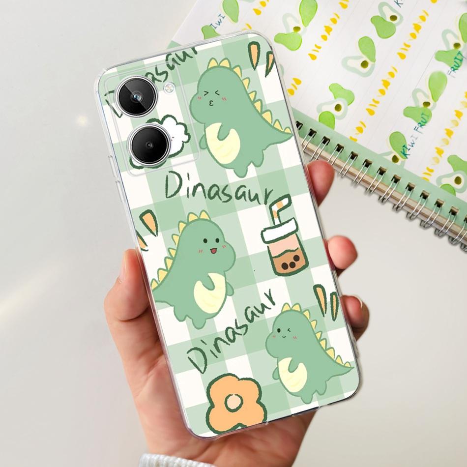 Cute Flower Cat Painted Case For Realme 10 / Realme 10 Pro / Realme 10 Pro+ Soft Silicone TPU Cover For Realme10 4G 10Pro Plus