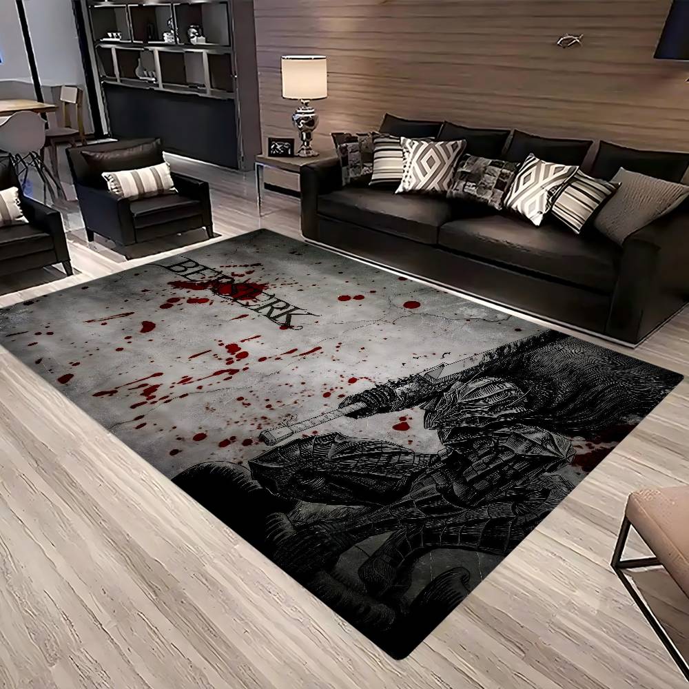 BERSERK Door Mat Washable Non-Slip Living Room Sofa Chairs Area Mat Kitchen Doormat Area Rug