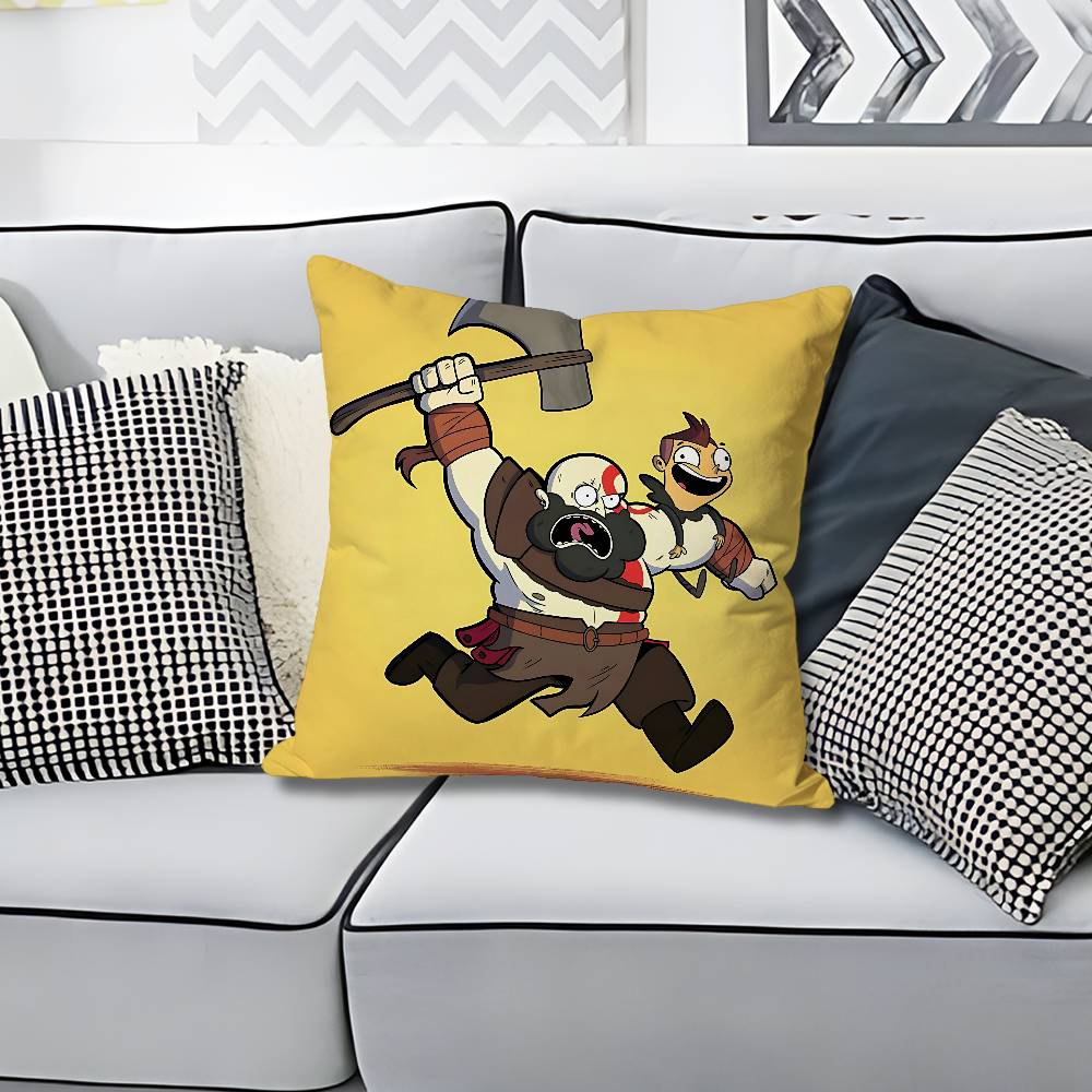 

Game GGod of WWar Pillow Cases for Bedroom Living Room Sofa Home Decor Polyester Cushion Cover with Zipper 30x30cm