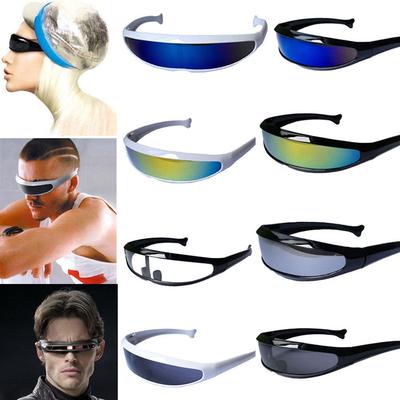 Fashion Space Robot Conjoined Mercury Lens Sunglasses  Personality Sunglasses Lenses Protection