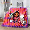 Cartoon Cute Gabbys Dollhouse Girl Soft Blankets,Keep Warm Throw Blanket Comfortable Blanket for Picnic Beds Sofa Home Bedroom