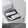 YaMazaki Clear BottoM Stackable Drawer Organizer Case M Set Of 2 Black Approx W8