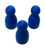 Blue Wooden Pawns 75 (approximately Pieces)