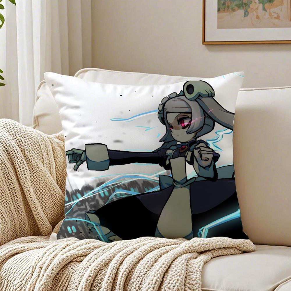 Stylish Game SSkullgirls Cartoon Cushion Cover Linen Pillowcase Soft for Sofa Bed Home Room Decor