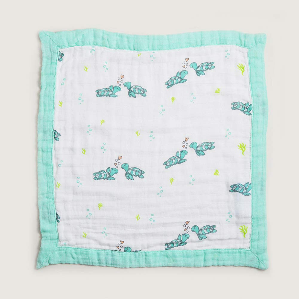 Coco Moon Blanket Honu Sea Turtle Print Ocean Creatures Hawaiian Baby Mini Blanket Silky Soft To the Touch (Coco Moon) [Security / Honi]
