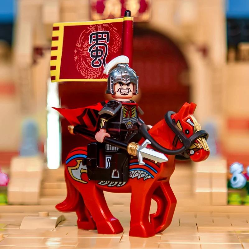 Building Block Man Figurine Three Kingdoms Zhuge Liang Armor Version Lu Bu Children's Assembly Toy Boy Holiday Gift Collection