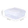 1Pc Butter Cheese Storage Box Portable Refrigerator Fruit Vegetable Fresh-Keeping Organizer Box Transparent Cheese Container