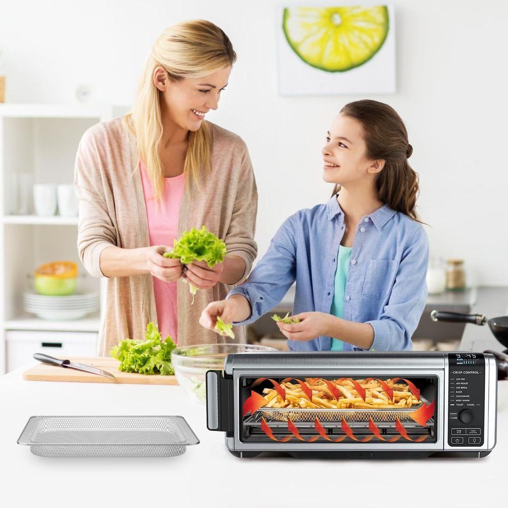 Stainless Steel Air Fryer Grill Tray Square Grill Rack Easy To Clean Oven Baking Basket Home