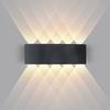 LED Wall Lamp Outdoor Waterproof Up Down Luminous Lighting Indoor Stair Garden Scon Light Plastic 6W 10W AC110-220V