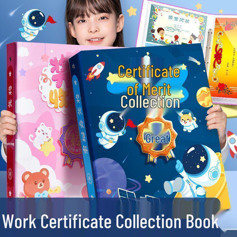 Children's Certificate Collection Album with Pockets