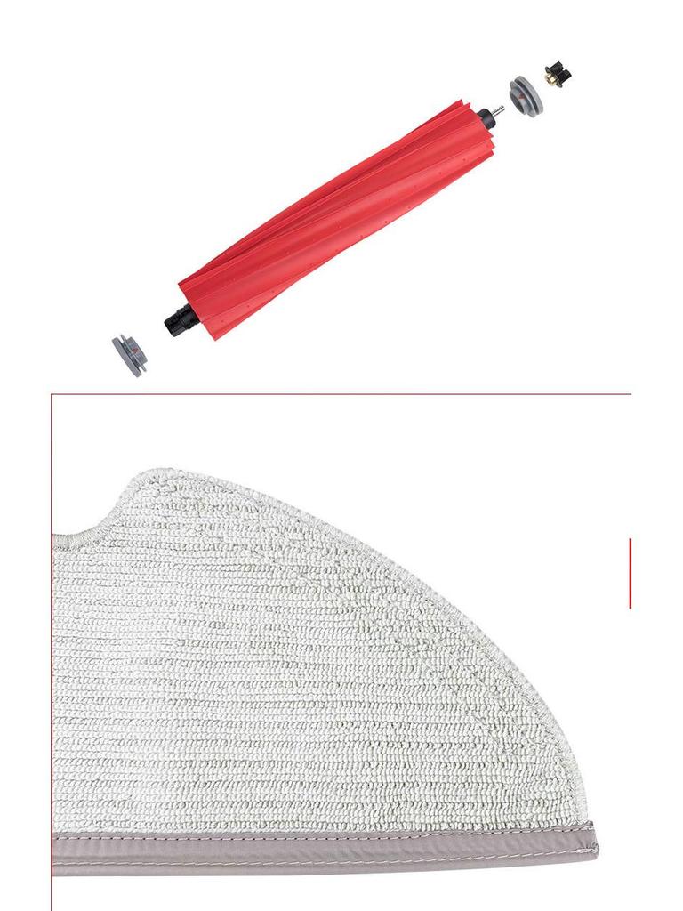 Roborock T8/Q7MAX+ Compatible Main Brush & Accessories Kit: Includes Roller Brush, Side Brush, Mop Water Tank, Mop Holder, and Dust Bag.