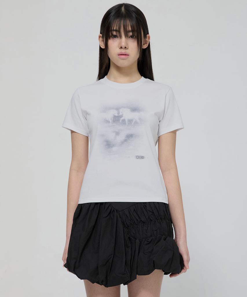 Peulleeoeob Miyu T-Shirt (Fl-132_White)