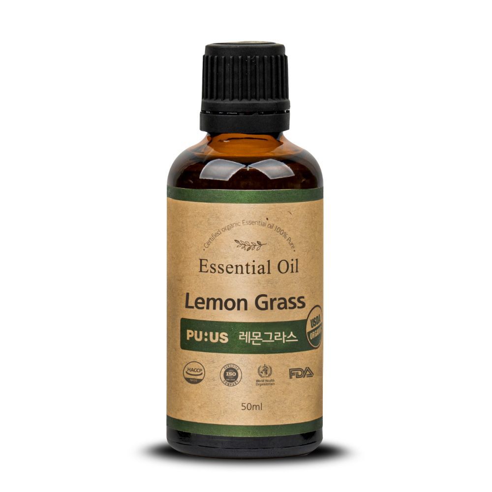 PU:US BUGKCMZY Organic Lemongrass Essential Oil 50ml