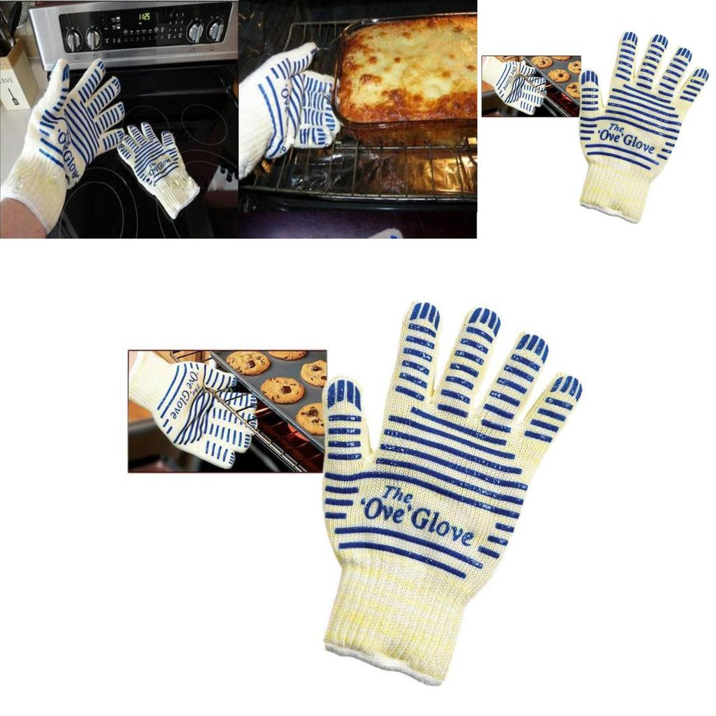 Hitzebeständige Ofenhandschuhe Mit Silikongriff Für Küche Lebensmittelzubereitung Und Grillen