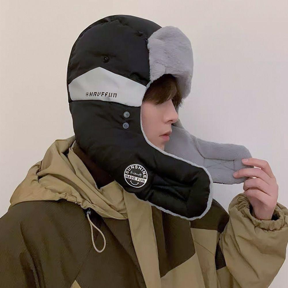 Warm Bomber Cap Russian Ski Cap Winter Earflap Hats  Outdoor