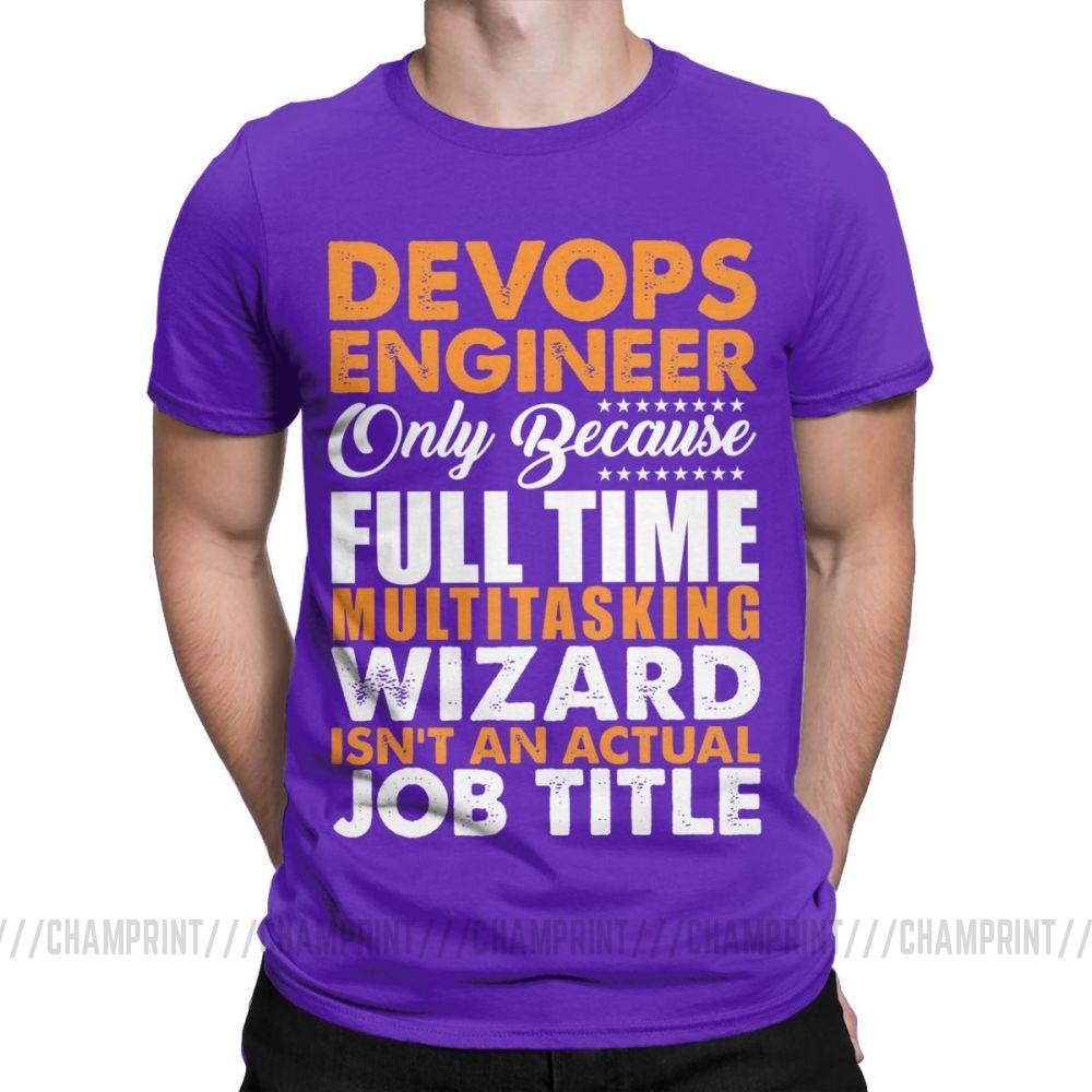 Devops T Shirts Engineer Is Not An Actual Job Title Funny Coder Programmer Men T Shirts