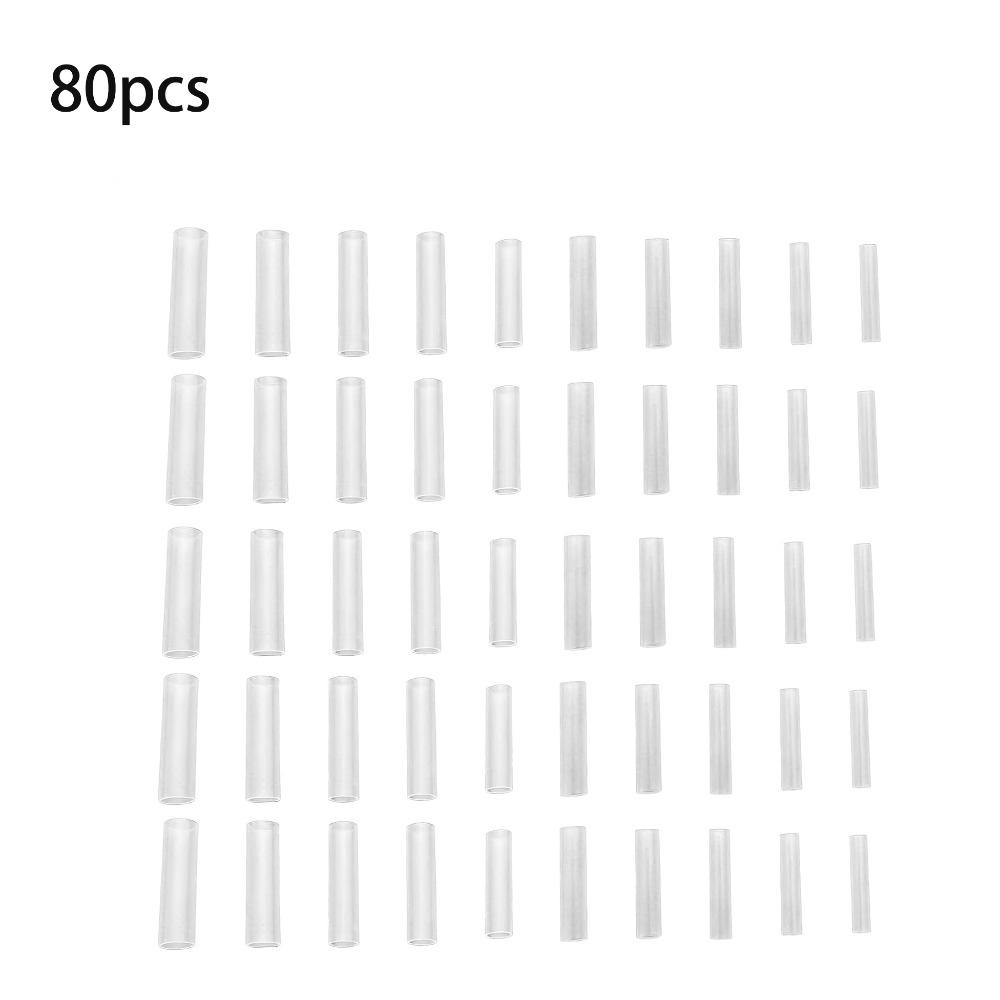 80pcs Silicone Grafting Sleeve Tubes Trunk Protective Flexible Protective Wrapping Sleeves Stretchable Budding Tool Gardening