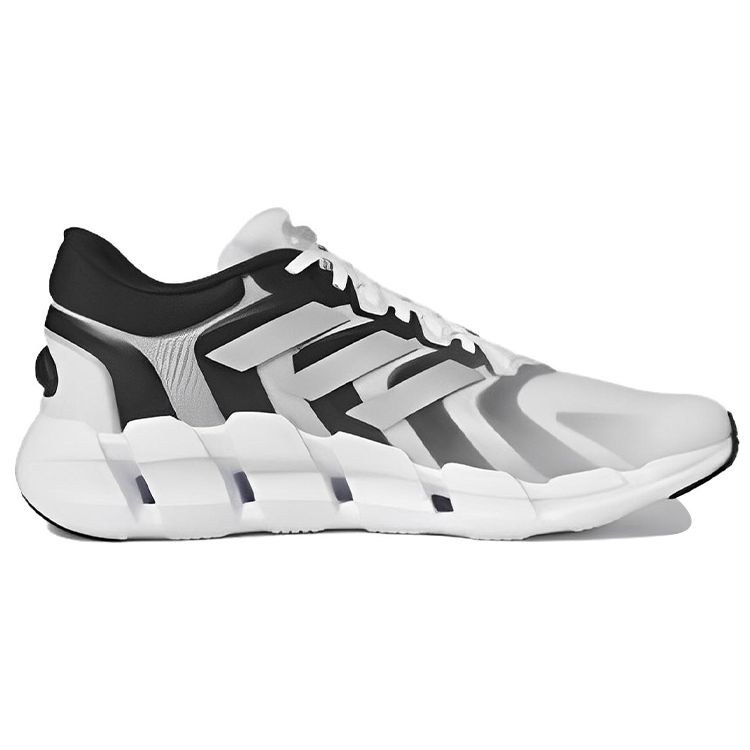 Adidas Ventice Fashion Comfortable Non-Slip Wear-Resistant Lightweight Low-Top Casual Running Shoes Men Sneakers Black White HQ4173