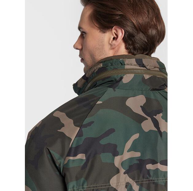 Winter Jacket Zadig&Voltaire Bristol Technical Poly WMOW00331, Green, Loose Fit