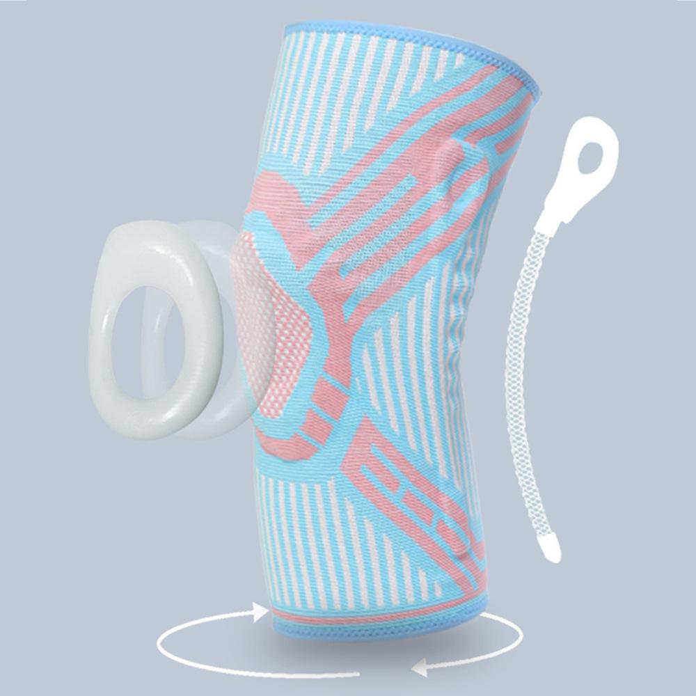 

Спортивные наколенники Силиконовые Компрессионные Баскетбольные Накладки для Ног для Бега Волнообразные Противоскользящие Накладки для Ног Наколенники для Коленной Чашечки Наколенники L